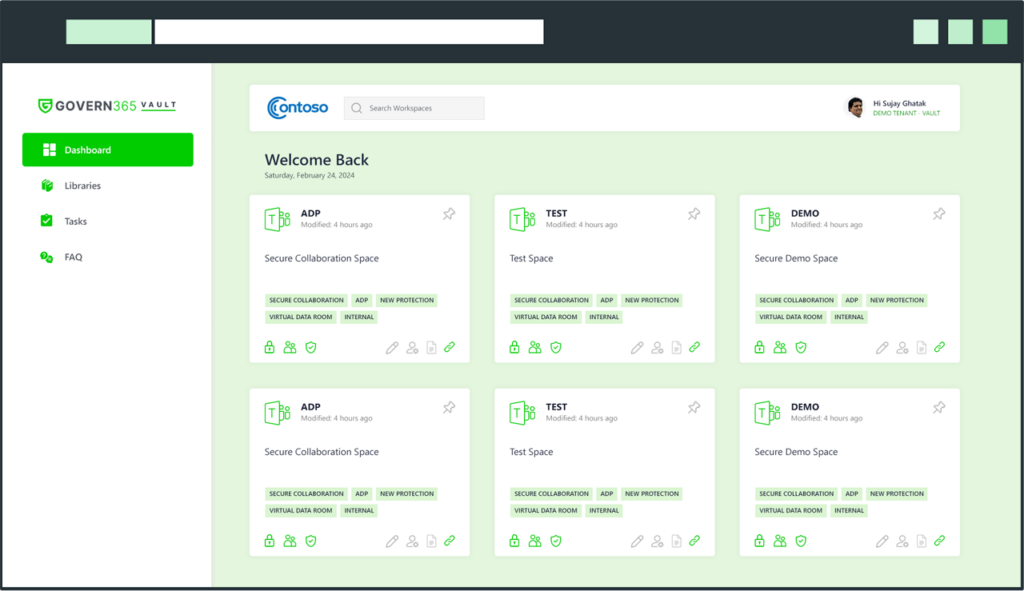 Govern 365 Vault - Intuitive Interface