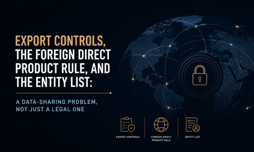 Export Controls, the Foreign Direct Product Rule, and the Entity List: A Data-Sharing Problem, Not Just a Legal One