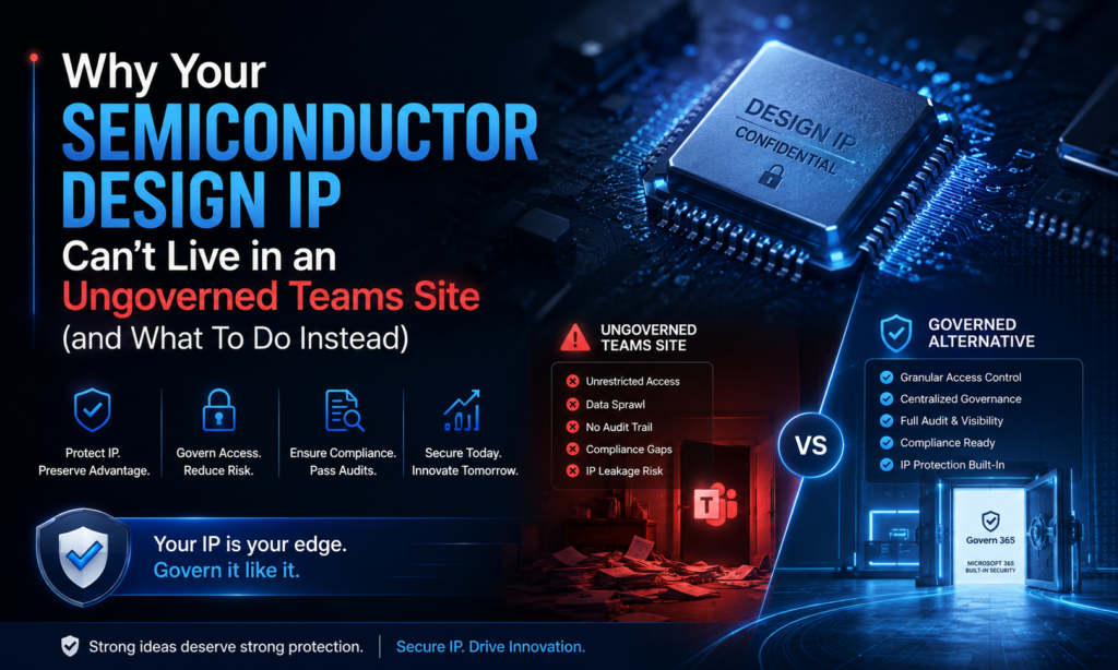 Why Your Semiconductor Design IP Can’t Live in an Ungoverned Teams Site (and What To Do Instead)